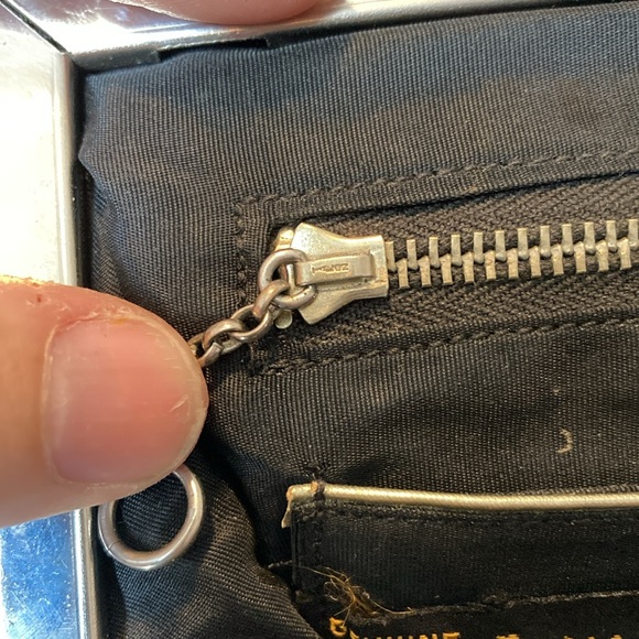 1940s Genuine Korday black cord handbag/clutch. Vintage - Picture 8 of 8